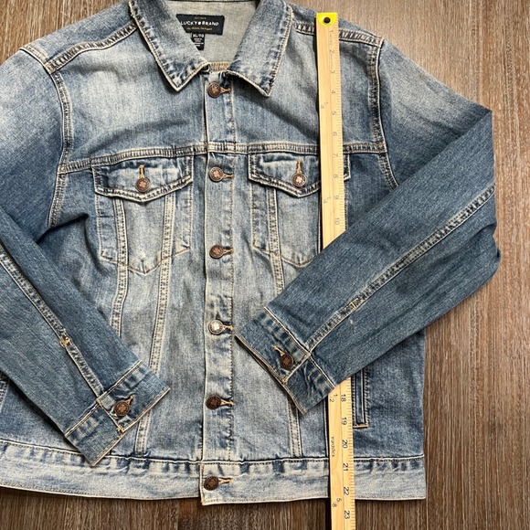 Lucky Brand The Tomboy Trucker Denim Jacket XL TG Blue Wash - Picture 12 of 14